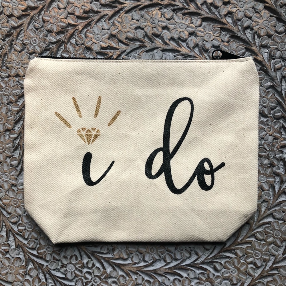 “I do” Zippered Pouch